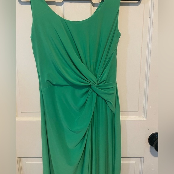 Lauren Ralph Lauren Green twist front dress size 6 - Picture 3 of 10